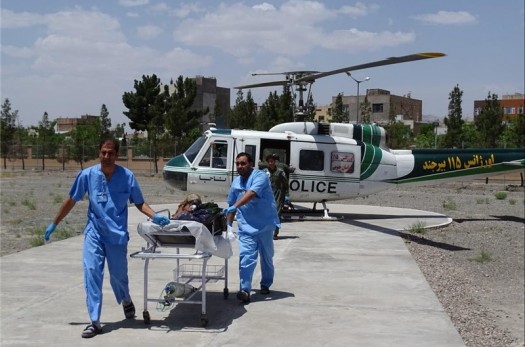 بالگرد اورژانس هوایی طبس وارد استان خراسان جنوبی می‌شود
