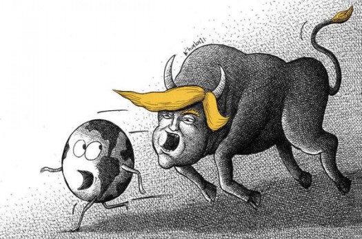 ضربه ترامپ به جهان!/ کاریکاتور