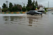 وقوع رواناب و آبگرفتگی معابر عمومی در برخی از شهرستانهای خراسان جنوبی