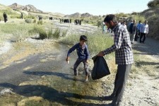 پاکسازی رودخانه "افین" شهرستان زیرکوه توسط دوستداران طبیعت