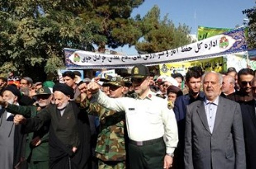 راهپیمایی 13 آبان در بیرجند برگزار شد