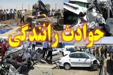 برخورد پراید با اتوبوس در محور قاین_ بیرجند 5 نفر را به کام مرگ برد