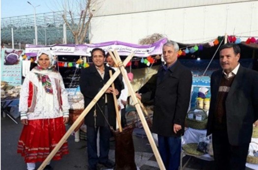 سیاه چادر عشایر شهرستان بشرویه در نمایشگاه بین‌المللی تهران برپا شد