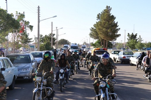 رژه موتوری به مناسبت 3 خرداد در فردوس