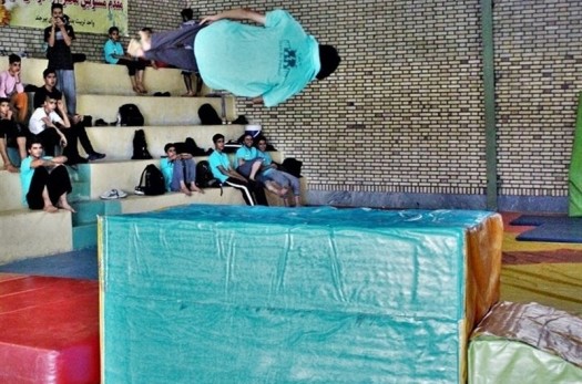 مسابقات پارکور در بیرجند برگزار شد