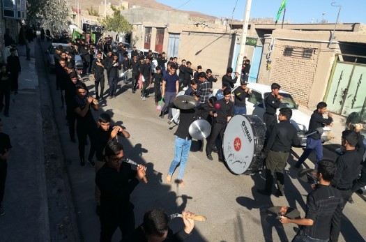 حرکت هیئات عزاداری در شهرستان سربیشه؛ روز تاسوعا