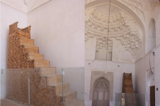 ثبت منبر چوبی مسجد جامع سرایان در فهرست میراث منقول کشور