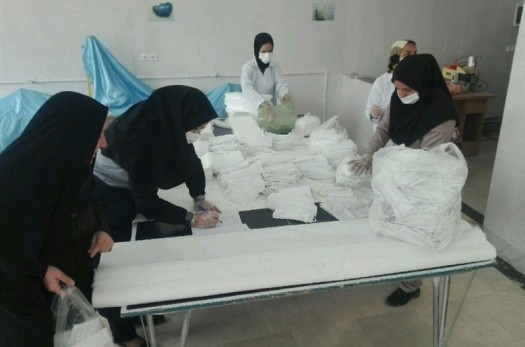 جهادگران فنی و حرفه‌ای خراسان جنوبی ماسک تولید می‌کنند