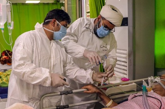 بسیجیان در سنگر مقابله با کرونا/ حضور ۱۰۰ نفر از بسیجیان جهادگر در بیمارستان‌های بیرجند